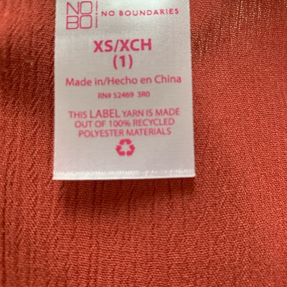 Junior lace up tier dress size XS color rusty bric - Picture 10 of 11